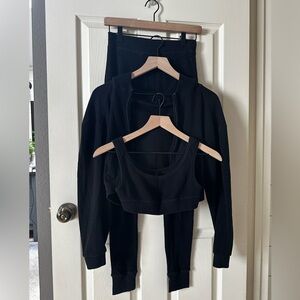 SKIMS Waffle Set in Onyx